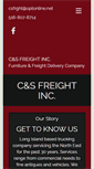 Mobile Screenshot of csfreightinc.com